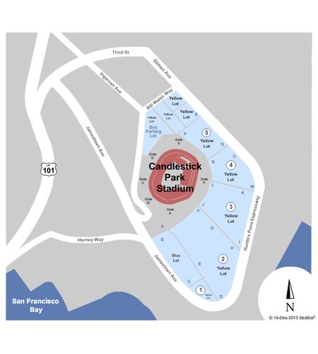 Candlestick Park - Parking Lots