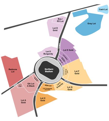 Northwest Stadium Parking Lots