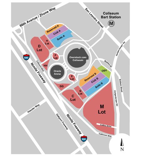 Oakland Coliseum Parking Lots