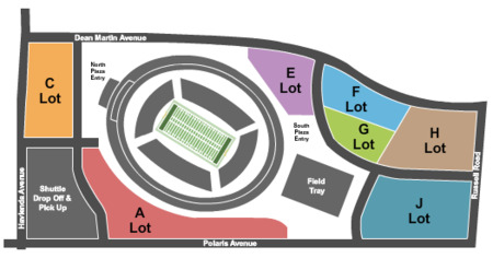 Allegiant Stadium Parking Lots