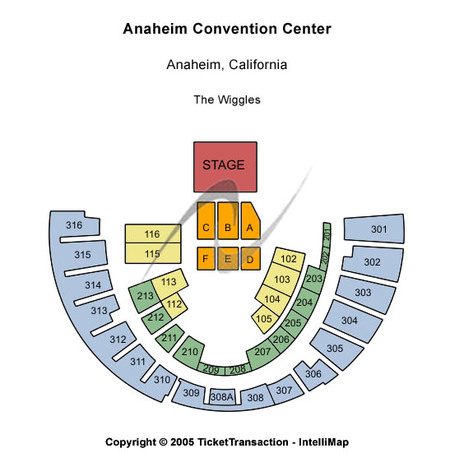 Anaheim Convention Center Tickets - Anaheim Convention Center The Wiggles 4225
