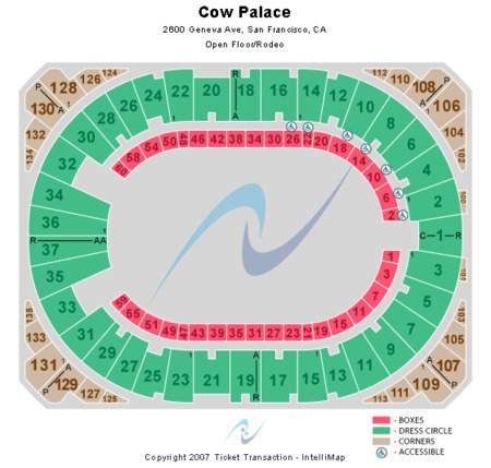 cow palace tickets and cow palace seating charts 2020 ice palace seating chart