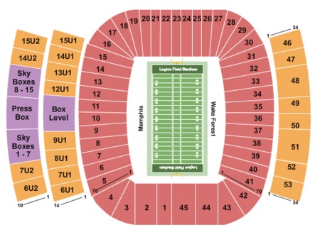 legion field stadium tickets and legion field stadium legion field seating chart