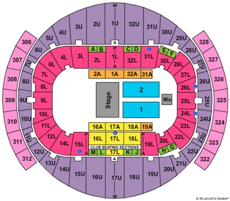 Richmond Coliseum Seating Charts