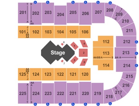 Tucson Arena Tickets And Seating Charts 2019 Cirque Du Soleil Seating Map Tucson Arena
