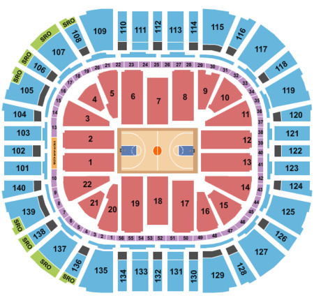 Vivint Smart Home Arena Tickets And Seating Basketball Seating Map Vivint Smart Home Arena